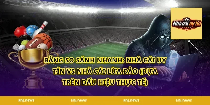 Bảng So Sánh Nhanh: Nhà Cái Uy Tín vs Nhà Cái Lừa Đảo (Dựa Trên Dấu Hiệu Thực Tế)