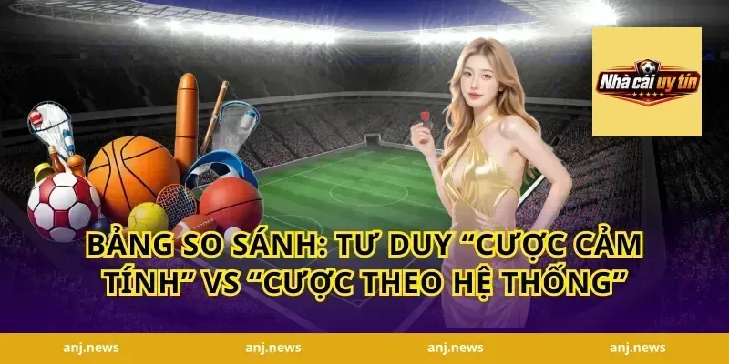 Bảng so sánh: Tư duy “cược cảm tính” vs “cược theo hệ thống”