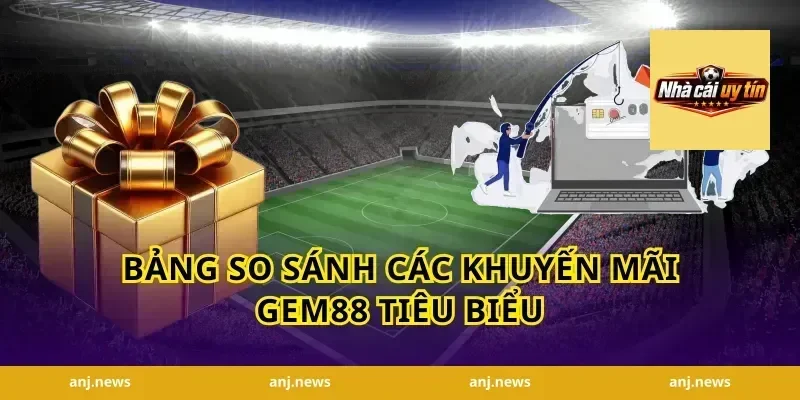 Bảng So Sánh Các Khuyến Mãi Gem88 Tiêu Biểu
