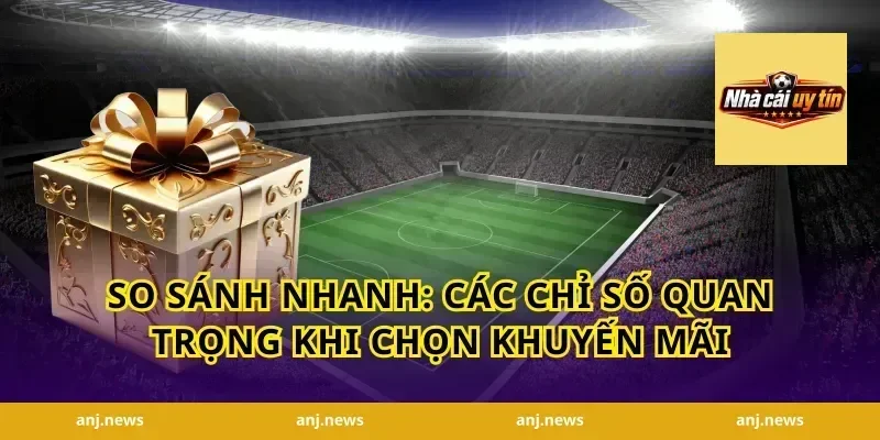 So sánh nhanh: các chỉ số quan trọng khi chọn khuyến mãi