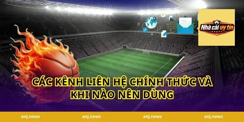 Các kênh liên hệ chính thức và khi nào nên dùng