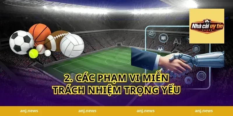 2. Các Phạm Vi Miễn Trách Nhiệm Trọng Yếu
