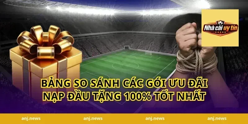Bảng So Sánh Các Gói Ưu Đãi Nạp Đầu Tặng 100% Tốt Nhất